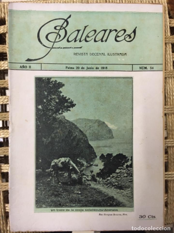 Collection Magazines and Newspapers: REVISTA BALEARES, LITERATURA, ARTE, COMERCIO, NUMERO 54, 1918