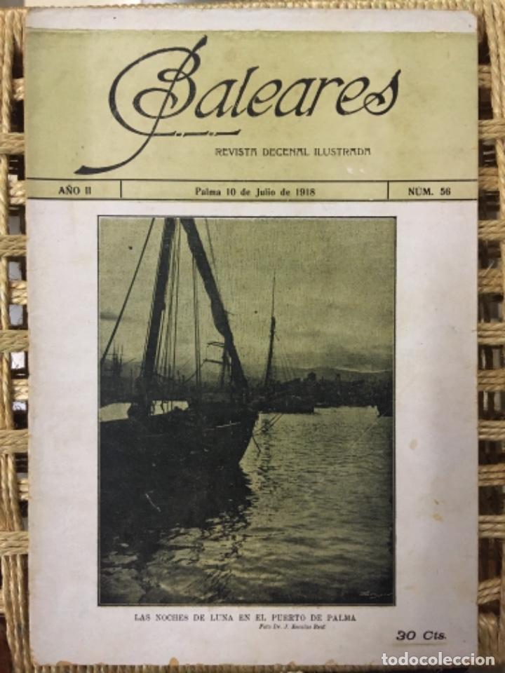 Collezionismo di Riviste e Giornali: REVISTA BALEARES, LITERATURA, ARTE, COMERCIO, NUMERO 56, 1918