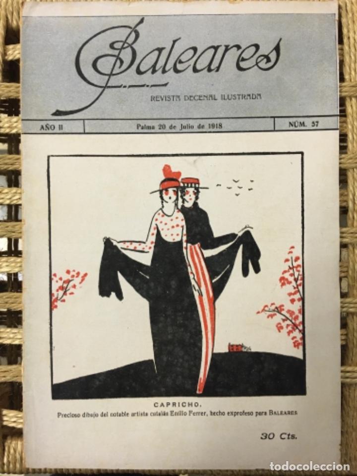 Coleccionismo de Revistas y Peri&oacute;dicos: REVISTA BALEARES, LITERATURA, ARTE, COMERCIO, NUMERO 57, 1918