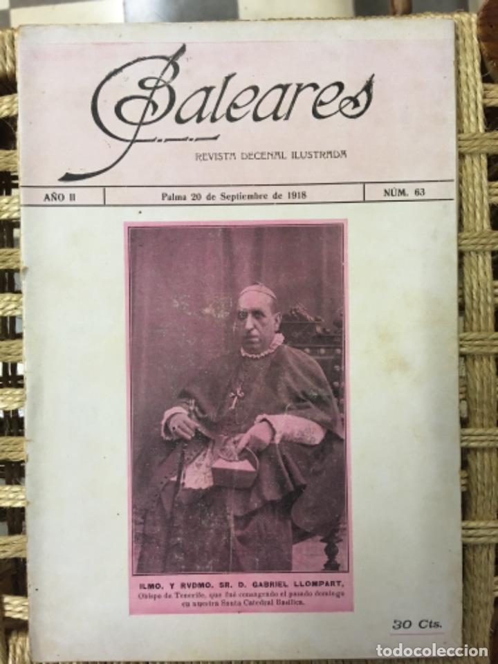 Collezionismo di Riviste e Giornali: REVISTA BALEARES, LITERATURA, ARTE, COMERCIO, NUMERO 63, 1918