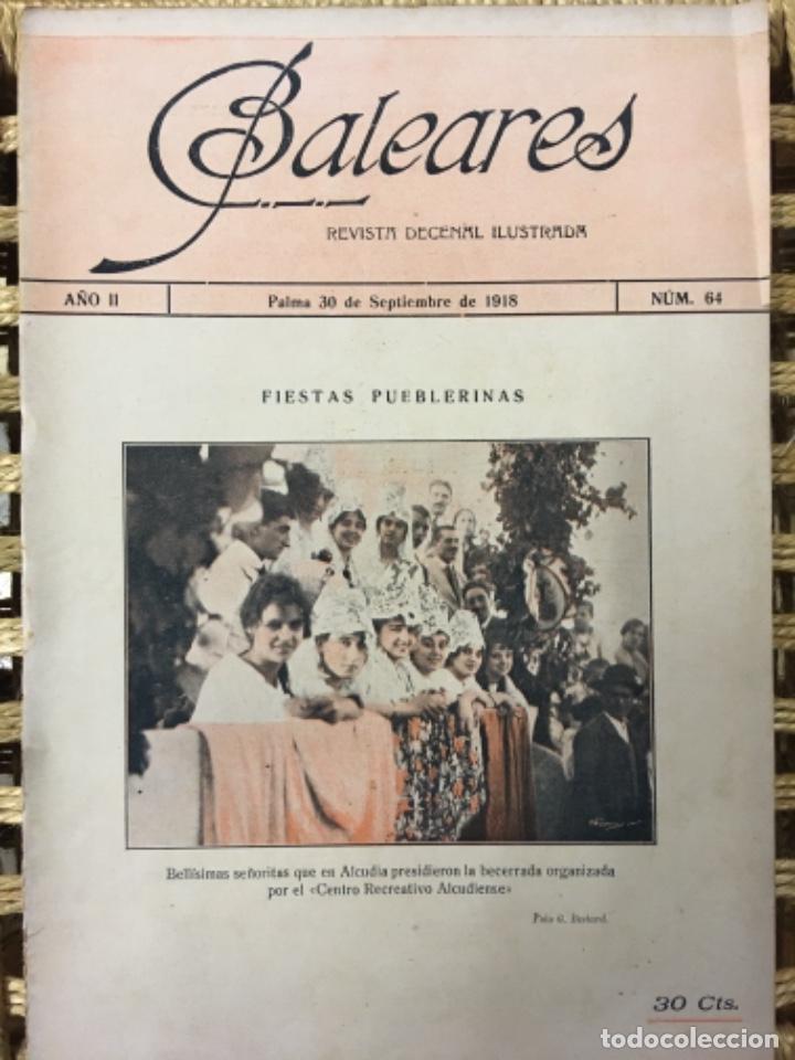 Collezionismo di Riviste e Giornali: REVISTA BALEARES, LITERATURA, ARTE, COMERCIO, NUMERO 64, 1918
