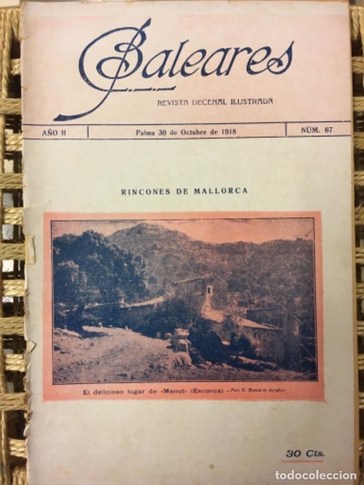 Collezionismo di Riviste e Giornali: REVISTA BALEARES, LITERATURA, ARTE, COMERCIO, NUMERO 67, 1918