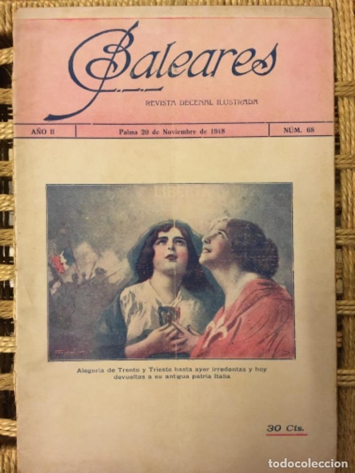 Collezionismo di Riviste e Giornali: REVISTA BALEARES, LITERATURA, ARTE, COMERCIO, NUMERO 68, 1918