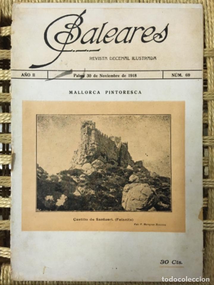 Coleccionismo de revistas y peri&oacute;dicos: REVISTA BALEARES, LITERATURA, ARTE, COMERCIO, NUMERO 69, 1918