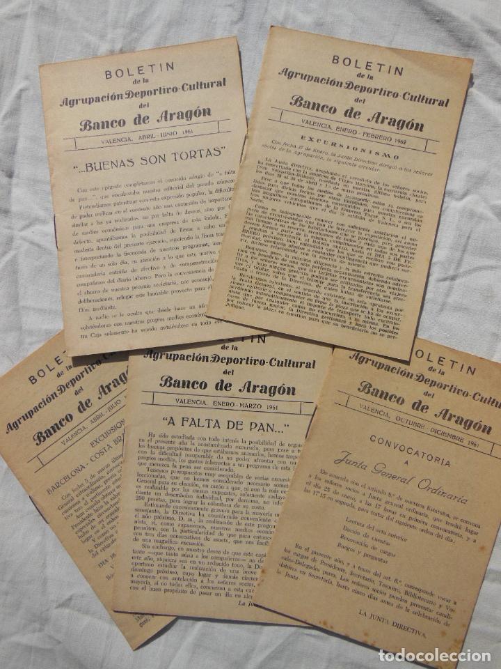 Coleccionismo de revistas y peri&oacute;dicos: BOLET&Iacute;N DE LA AGRUPACI&Oacute;N DEPORTIVO CULTURAL DEL BANCO DE ARAG&Oacute;N. Valencia 1960 / 1962
