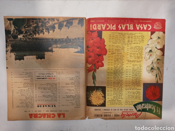 Coleccionismo de Revistas y Periódicos: LOTE 2 REVISTAS LA CHACRA 1949 - Foto 8 - 259002340