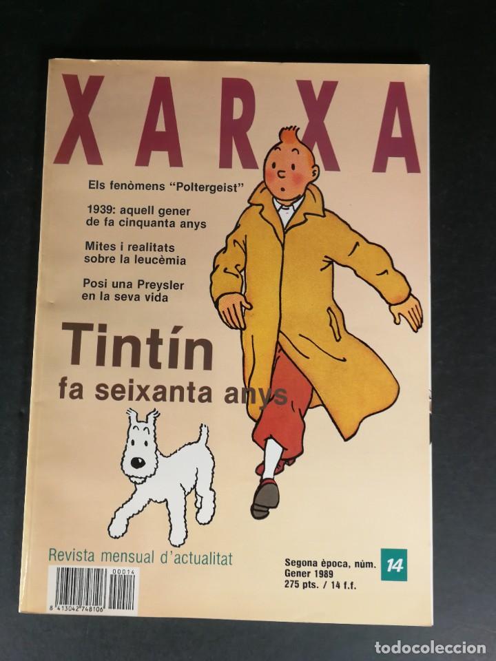Coleccionismo de Revistas y Peri&oacute;dicos: Revista Xarxa n&ordm; 14 Gener 1989 Tintin fa seixanta anys - Catal&aacute;n