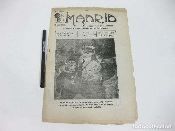 Coleccionismo de Revistas y Peri&oacute;dicos: PERI&Oacute;DICO NACIONAL GR&Aacute;FICO DEFENSOR DE LOS INTERESES MADRILE&Ntilde;ISTAS MADRID. ENERO DE 1923 N&ordm; 181