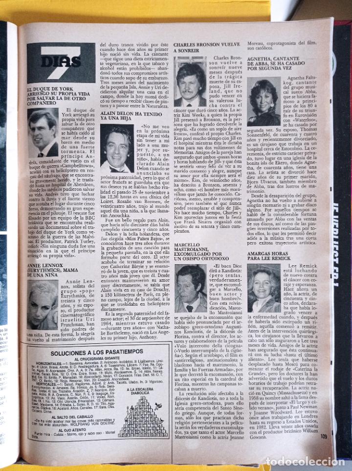 Coleccionismo de Revistas y Peri&oacute;dicos: ANNIE LENNOX ALAIN DELON AGNETHA ABBA CHARLES BRONSON