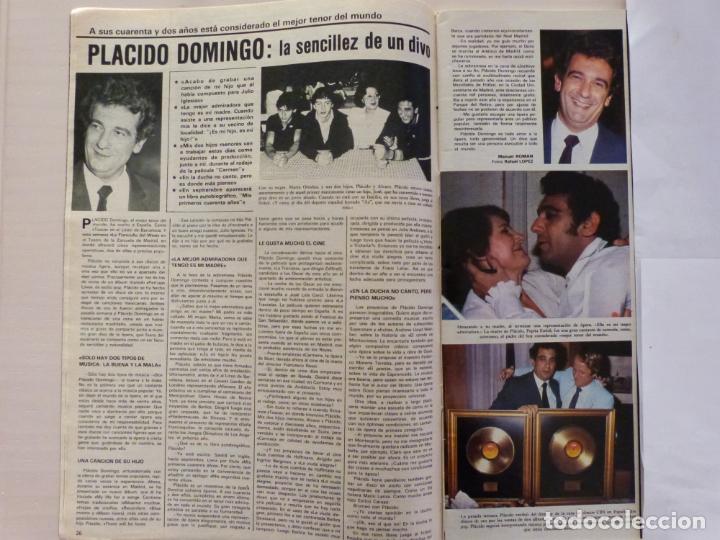 Coleccionismo de Revistas y Peri&oacute;dicos: RECORTE CLIPPING DE PLACIDO DOMINGO REVISTA SEMANA N&ordm; 2261 PAG. 26 Y 27 L34