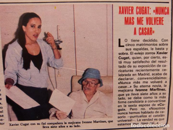Coleccionismo de Revistas y Peri&oacute;dicos: RECORTE CLIPPING DE XAVIER CUGAT E IVONNE MARTINEZ REVISTA SEMANA N&ordm; 2254 PAG. 69 L34