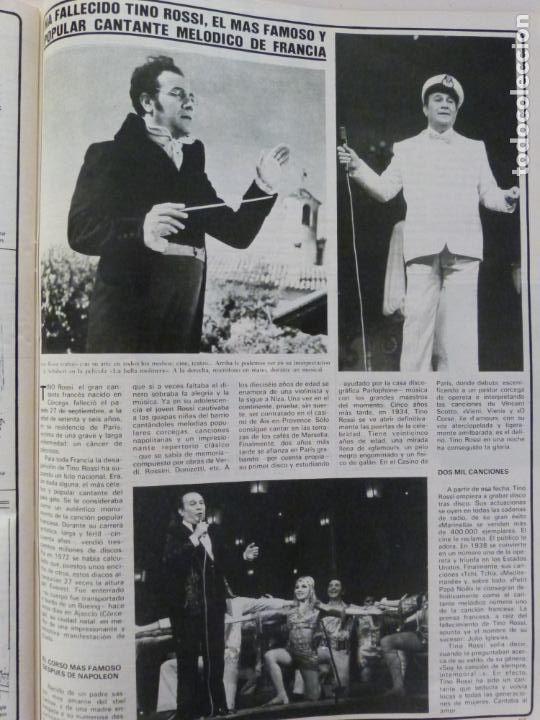 Coleccionismo de Revistas y Peri&oacute;dicos: RECORTE CLIPPING DE TINO ROSSI REVISTA SEMANA N&ordm; 2278 PAG. 97 L34