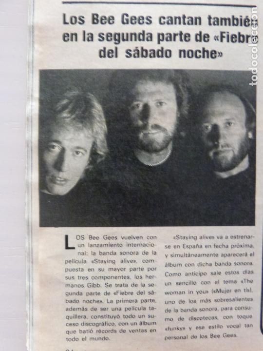 Coleccionismo de Revistas y Peri&oacute;dicos: RECORTE CLIPPING DE LOS BEE GEES REVISTA SEMANA N&ordm; 2278 PAG. 94 L34