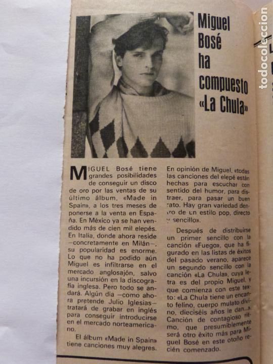 Coleccionismo de Revistas y Peri&oacute;dicos: RECORTE CLIPPING DE MIGUEL BOS&Eacute; REVISTA SEMANA N&ordm; 2278 PAG. 94 L34