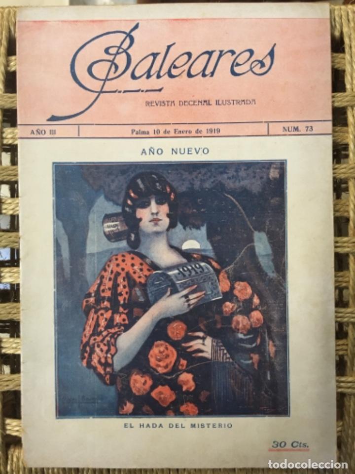 Coleccionismo de revistas y peri&oacute;dicos: REVISTA BALEARES, LITERATURA, ARTE, COMERCIO, NUMERO 73, 1919