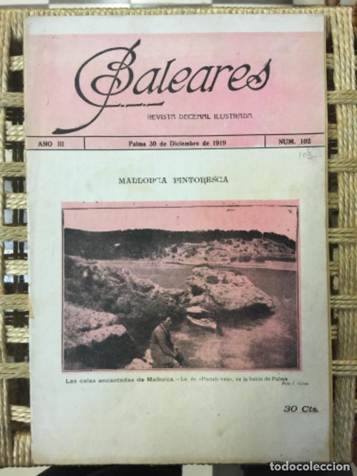 Coleccionismo de Revistas y Peri&oacute;dicos: REVISTA BALEARES, LITERATURA, ARTE, COMERCIO, NUMERO 103, 1919