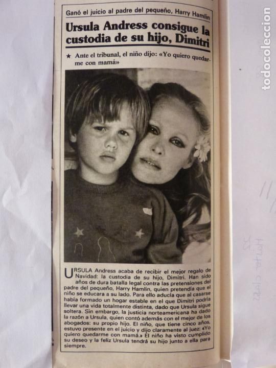 Coleccionismo de Revistas y Peri&oacute;dicos: RECORTE CLIPPING DE URSULA ANDRESS REVISTA SEMANA N&ordm; 2393 PAG. 102 L34