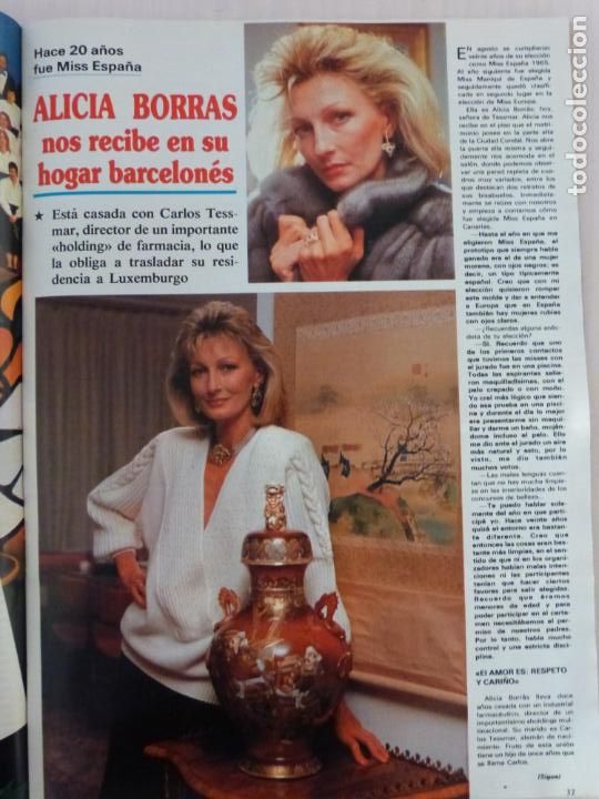 Coleccionismo de Revistas y Peri&oacute;dicos: RECORTE CLIPPING DE ALICIA BORRAS REVISTA SEMANA N&ordm; 2393 PAG. 37 AL 40 L34
