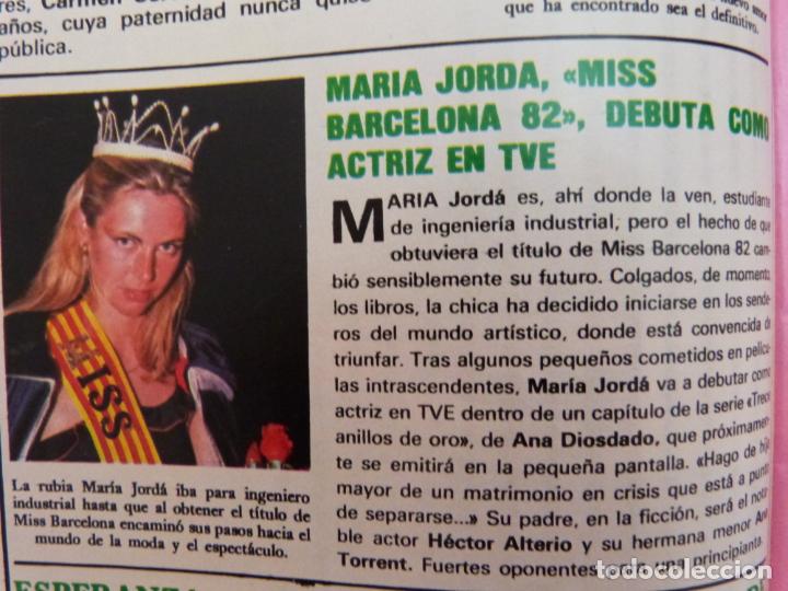 Coleccionismo de Revistas y Peri&oacute;dicos: RECORTE CLIPPING DE MARIA JORDA MISS BARCELONA 1982 REVISTA SEMANA N&ordm; 2255 PAG. 36 L36