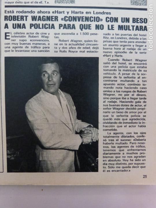 Collectionnisme de Revues et Journaux: RECORTE CLIPPING DE ROBERT WAGNER REVISTA SEMANA N&ordm; 2255 PAG. 25 L36