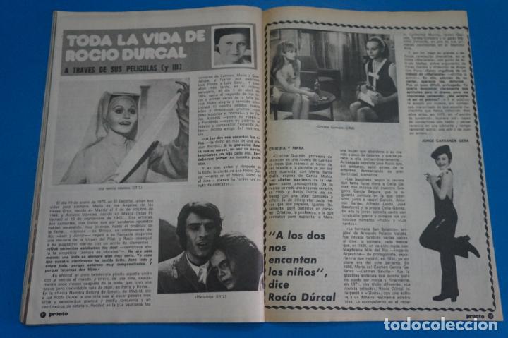 Coleccionismo de Revistas y Peri&oacute;dicos: RECORTE CLIPPING DE ROCIO DURCAL REVISTA PRONTO N&ordm; 202 PAG.54 Y 55 L1