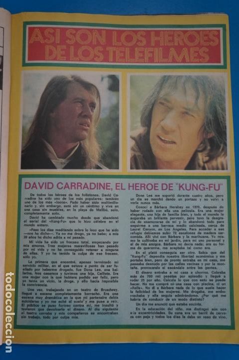 Coleccionismo de Revistas y Peri&oacute;dicos: RECORTE CLIPPING DE DAVID CARRADINE KUNG FU REVISTA PRONTO N&ordm; 202 PAG.43 Y 44 L1