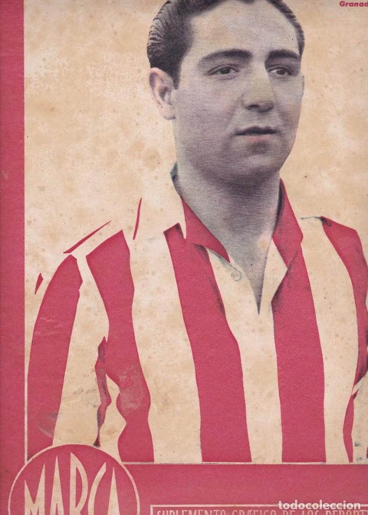 Collezionismo di Riviste e Giornali: Marca n&ordm; 112 Madrid 1945 Millan Granada El Atletico Aviaci&oacute;n empata con el Granada 1-1