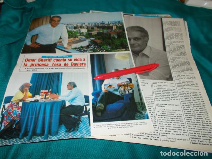 Collectionnisme de Revues et Journaux: RECORTE : OMAR SHARIFF, ENTREVISTADO POR TESA DE BAVIERA. SEMANA, JUNIO 1985(#)