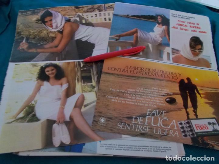 Collectionnisme de Revues et Journaux: RECORTE : JUNCAL RIVERO, MISS EUROPA, TRABAJA DE MODELO. SEMANA, JUNIO 1985(#)