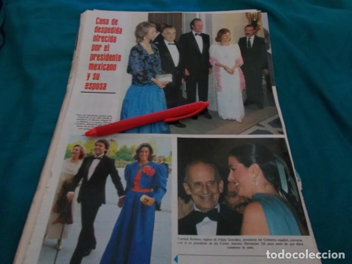 Collectionnisme de Revues et Journaux: RECORTE : RAPHAEL, EN LA CENA DE DESPEDIDA PRESIDENTE MEXICO. SEMANA, JUNIO 1985(#)