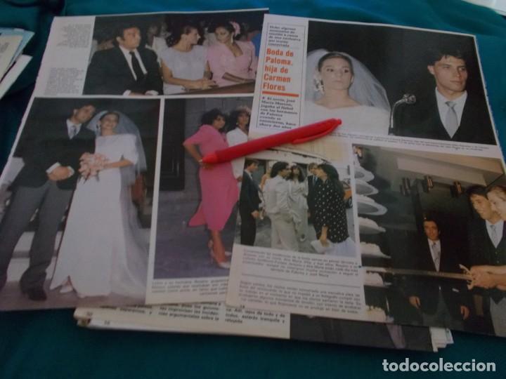Collectionnisme de Revues et Journaux: RECORTE : LOLA FLORES EN LA BODA DE SU SOBRINA. SEMANA, JUNIO 1985(#)