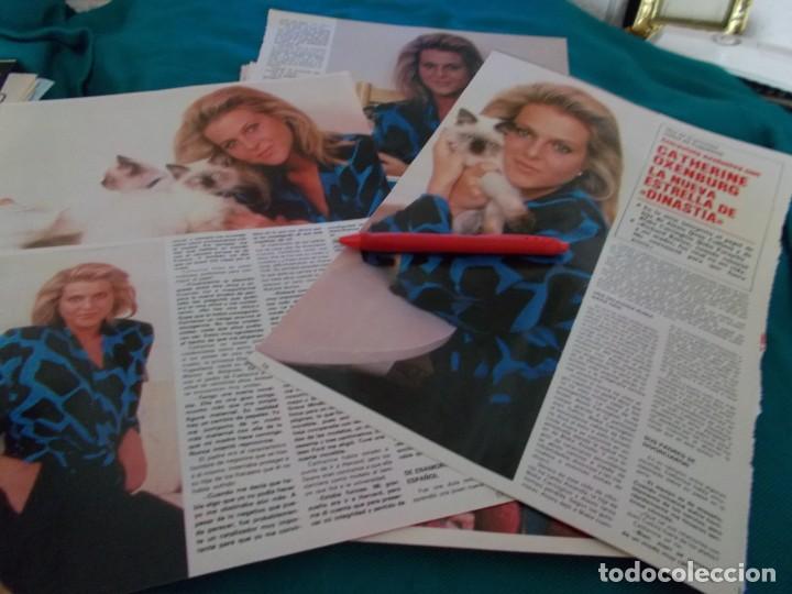 Collectionnisme de Revues et Journaux: RECORTE : CATHERINE OXENBURG, DE LA SERIE DINASTIA. SEMANA, JUNIO 1985(#)
