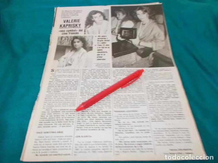 Collectionnisme de Revues et Journaux: RECORTE : VALERIE KAPRISKY, SEX-SYMBOL DEL CINE FRANCES. SEMANA, JUNIO 1985(#)