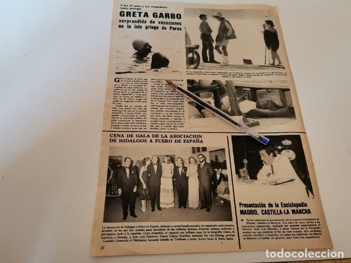Coleccionismo de Revistas y Peri&oacute;dicos: GRETA GARBO REVERSO M&Oacute;NICA RANDALL RECORTE REVISTA 1982
