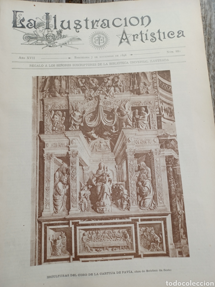 Collectionnisme de Revues et Journaux: REVISTA 1898.D JUAN VALERA - FOTOS DEL EJ&Eacute;RCITO CHILENO- VIAJE AL ORIENTE DE EMPERADORES ALEMANIA
