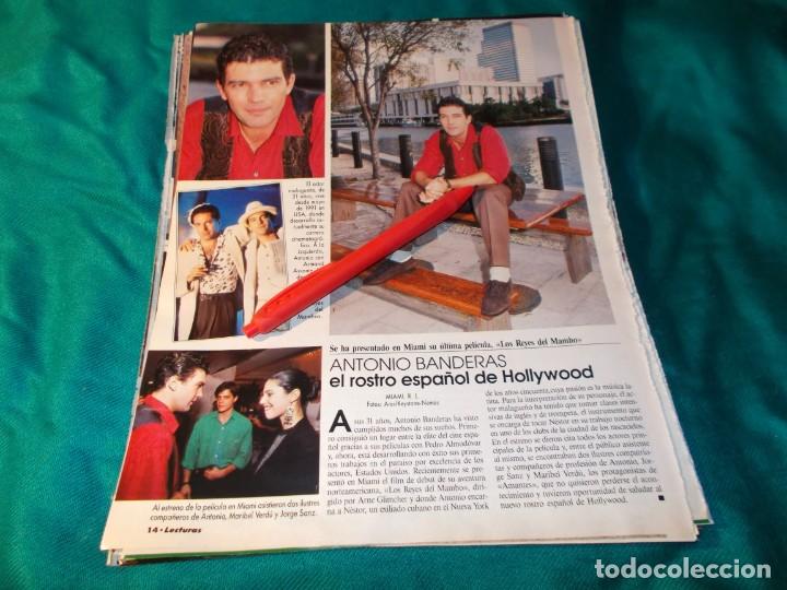 Collectionnisme de Revues et Journaux: RECORTE : ANTONIO BANDERAS, EL ROSTRO ESPA&Ntilde;OL DE HOLLYWOOD. LECTURAS, MARZO 1992(#)