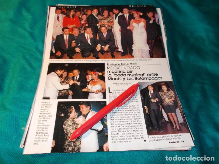 Coleccionismo de Revistas y Peri&oacute;dicos: RECORTE : ROCIO JURADO, MADRINA, DE BODA MUSICAL. LECTURAS, MARZO 1992(#)
