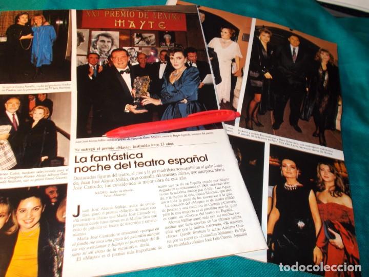 Collectionnisme de Revues et Journaux: RECORTE : ENTREGA PREMIOS MAYTE : NORMA DUVAL, MARIA JOSE CANTUDO. LECTURAS, MARZO 1992(#)