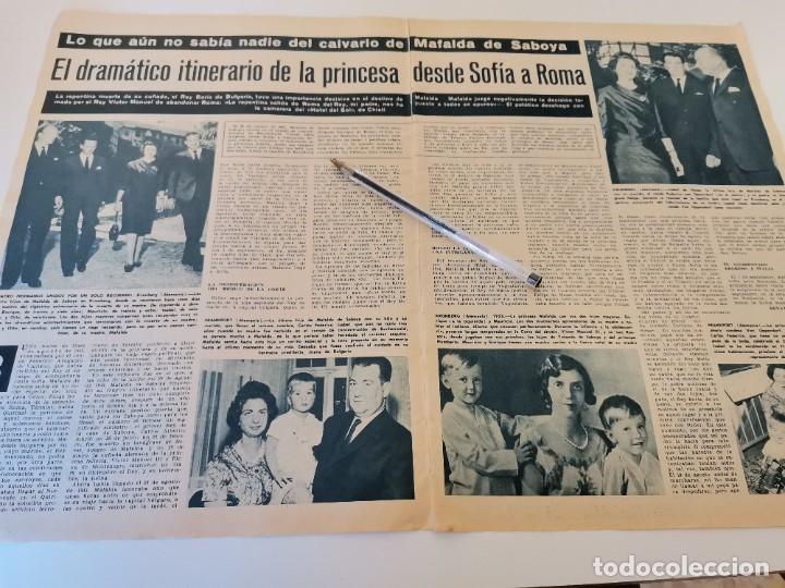 Coleccionismo de Revistas y Peri&oacute;dicos: PRINCESA MAFALDA DE SABOY&Aacute; RECORTE REVISTA 2 P&Aacute;GINAS 1964