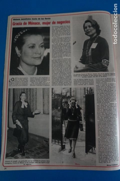 Coleccionismo de Revistas y Peri&oacute;dicos: RECORTE CLIPPING DE GRACIA DE MONACO REVISTA SEMANA N&ordm; 2194 PAG. 24 L39