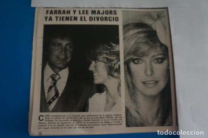 Coleccionismo de Revistas y Peri&oacute;dicos: RECORTE CLIPPING DE FARRAH FAWCETT Y LEE MAJORS REVISTA SEMANA N&ordm; 2194 PAG. 12 L39