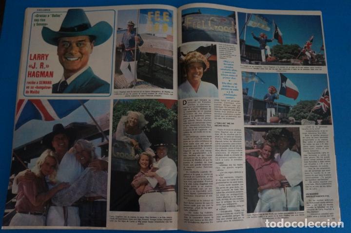 Coleccionismo de Revistas y Peri&oacute;dicos: RECORTE CLIPPING DE LARRY JR HAGMAN DE DALLAS REVISTA SEMANA N&ordm; 2199 PAG. 78 AL 81 L39