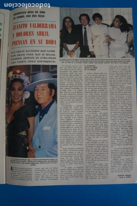 Coleccionismo de Revistas y Peri&oacute;dicos: RECORTE CLIPPING DE JUANITO VALDERRAMA Y DOLORES ABRIL REVISTA SEMANA N&ordm; 2221 PAG. 87 L39