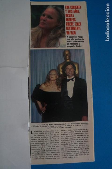 Coleccionismo de Revistas y Peri&oacute;dicos: RECORTE CLIPPING DE URSULA ANDRESS REVISTA SEMANA N&ordm; 2221 PAG. 51 L39