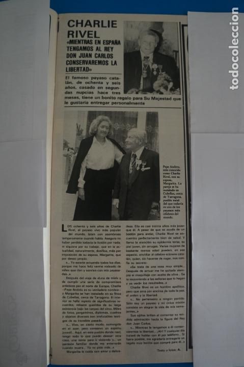 Coleccionismo de Revistas y Peri&oacute;dicos: RECORTE CLIPPING DE CHARLIE RIVEL REVISTA SEMANA N&ordm; 2221 PAG. 15 L39