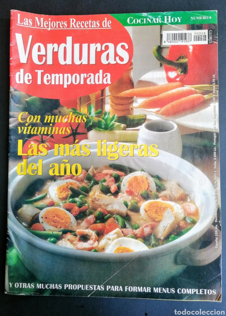 Coleccionismo de Revistas y Peri&oacute;dicos: LAS MEJORES RECETAS DE VERDURAS DE TEMPORADA 1998, EL ENVIO ESTA INCLUIDO.