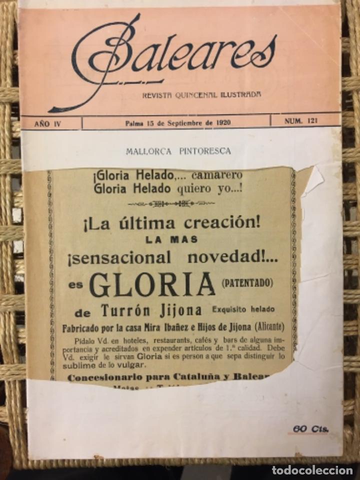 Coleccionismo de revistas y peri&oacute;dicos: REVISTA BALEARES, LITERATURA, ARTE, COMERCIO, NUMERO 121, 1920
