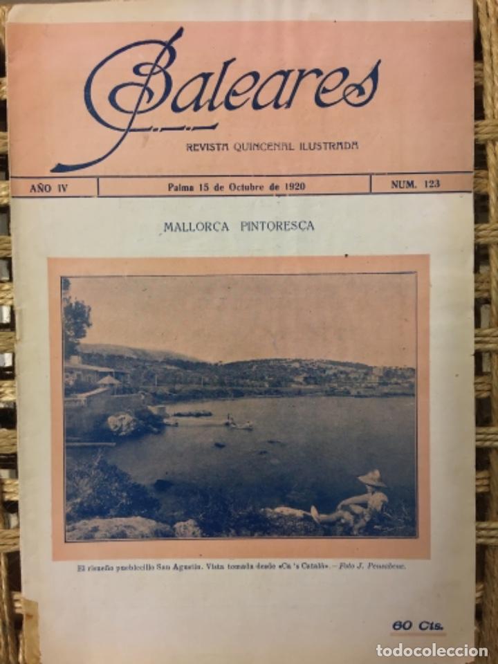 Coleccionismo de revistas y peri&oacute;dicos: REVISTA BALEARES, LITERATURA, ARTE, COMERCIO, NUMERO 123, 1920