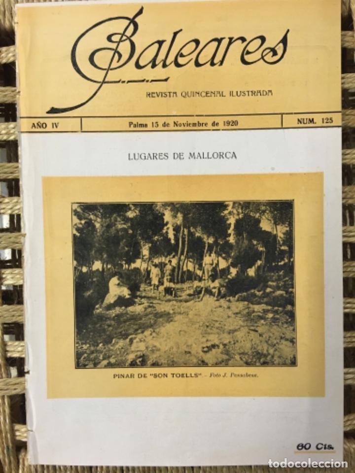 Collection Magazines and Newspapers: REVISTA BALEARES, LITERATURA, ARTE, COMERCIO, NUMERO 125, 1920