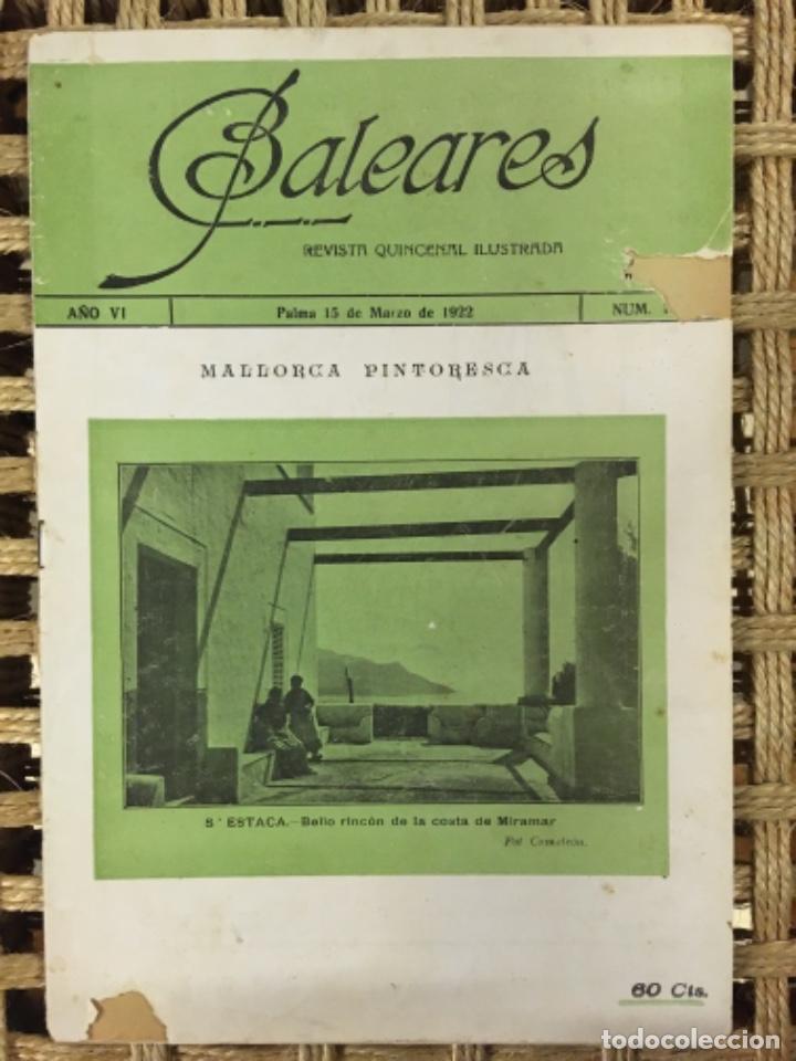 Collezionismo di Riviste e Giornali: REVISTA BALEARES, LITERATURA, ARTE, COMERCIO, NUMERO 154, 1922